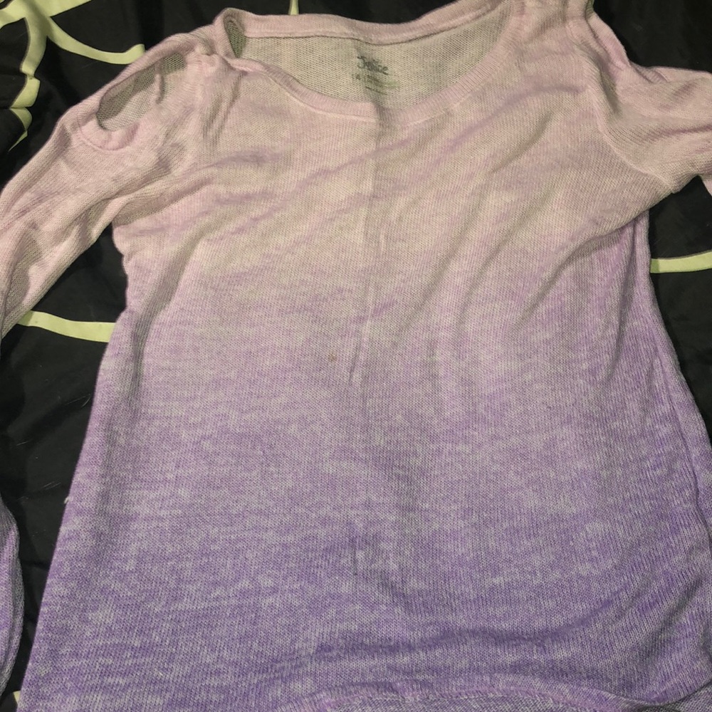 Justice off the shoulder shirt
